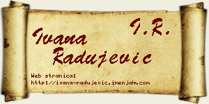 Ivana Radujević vizit kartica